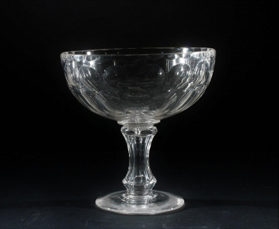 Image for Lot Early American Clear Glass Compote