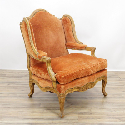 Image for Lot Louis XV Style Beechwood Bergere