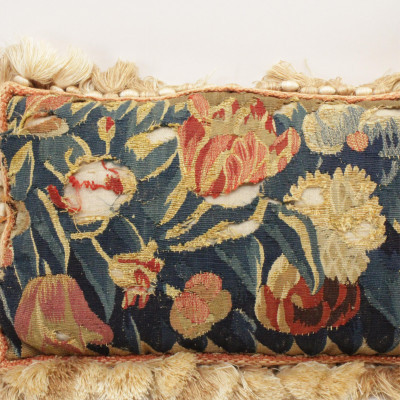 Image 8 of lot 3 18th C Tapestry Fragment Pillows