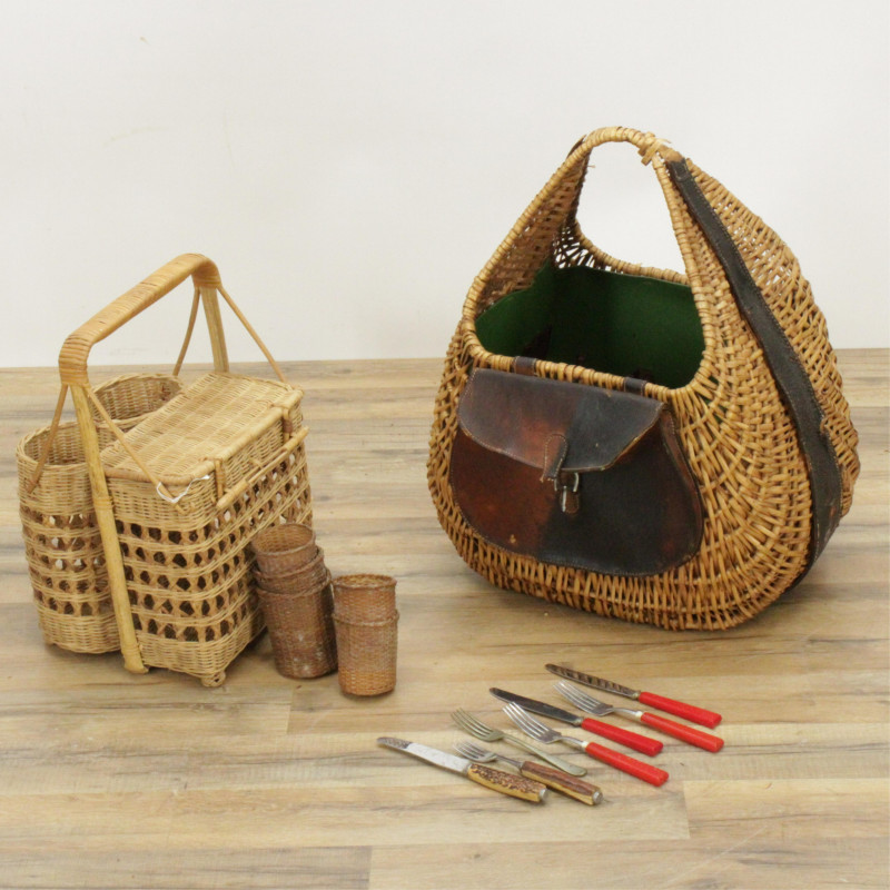 Image 3 of lot 10 Wicker & Woven Grass Planters, Boxes & Baskets