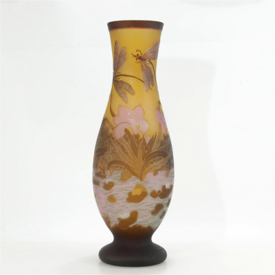 Image for Lot After Emile Galle - Cameo Glass Vase
