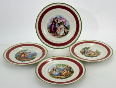 Image for Lot Royal Epiag Czech Classical Scene Porcelain Plates
