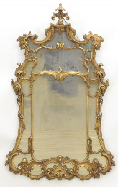 Image for Lot George II Style Gilt Wood Mirror