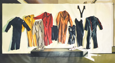 Image for Lot Lowell Nesbitt - Studio Wall II (With Work Clothes)