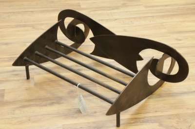 Image for Lot 80&apos;s Welded Iron Hall Rack