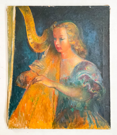 Clara Klinghoffer - Untitled (Woman Playing Harp)