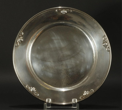 Image for Lot Georg Jensen 'Acorn' Sterling Silver Tray