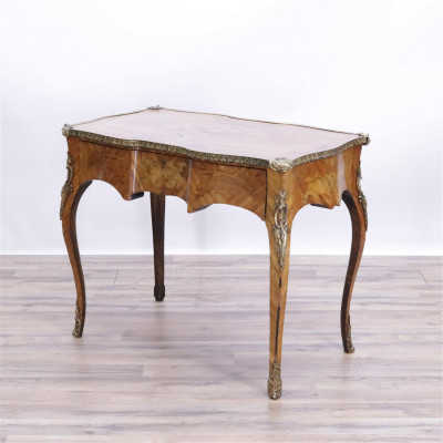 Image for Lot Louis XV Style Mahogany Writing Desk, 19th C.
