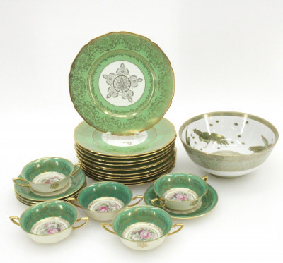 Image for Lot Group Porcelain Plates, Rosenthal Soups & Saucers