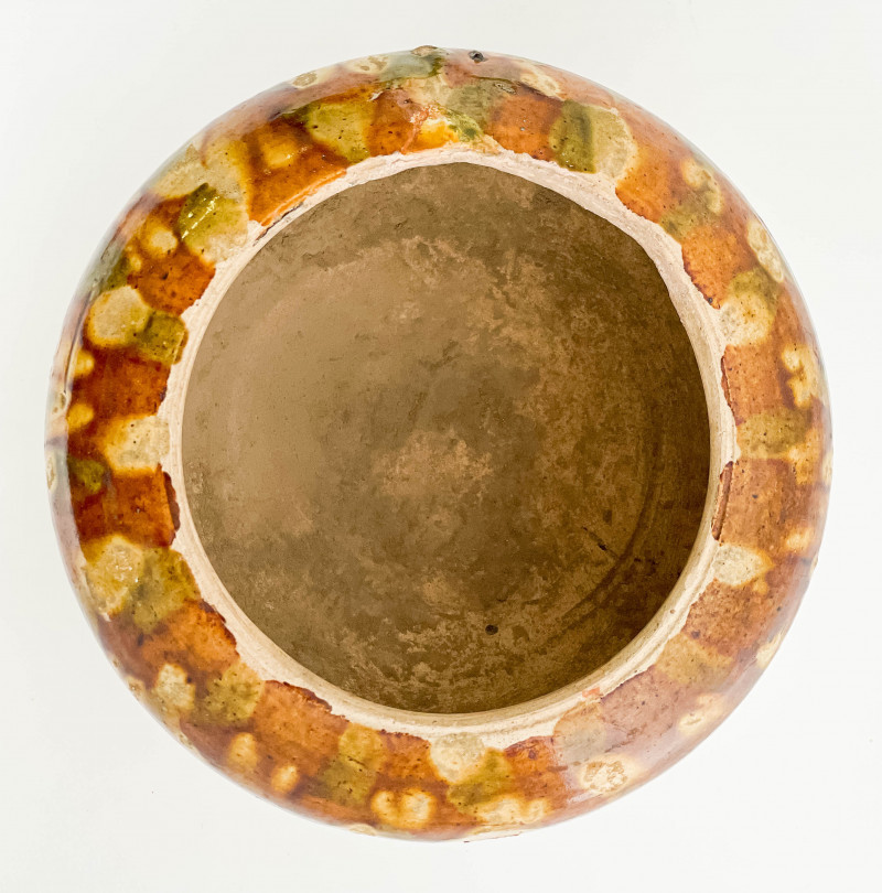 Chinese Sancai Glazed Stoneware Bowl