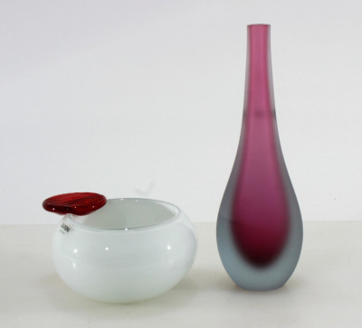 Image for Lot Alfredo Barbini - Vase & Bowl