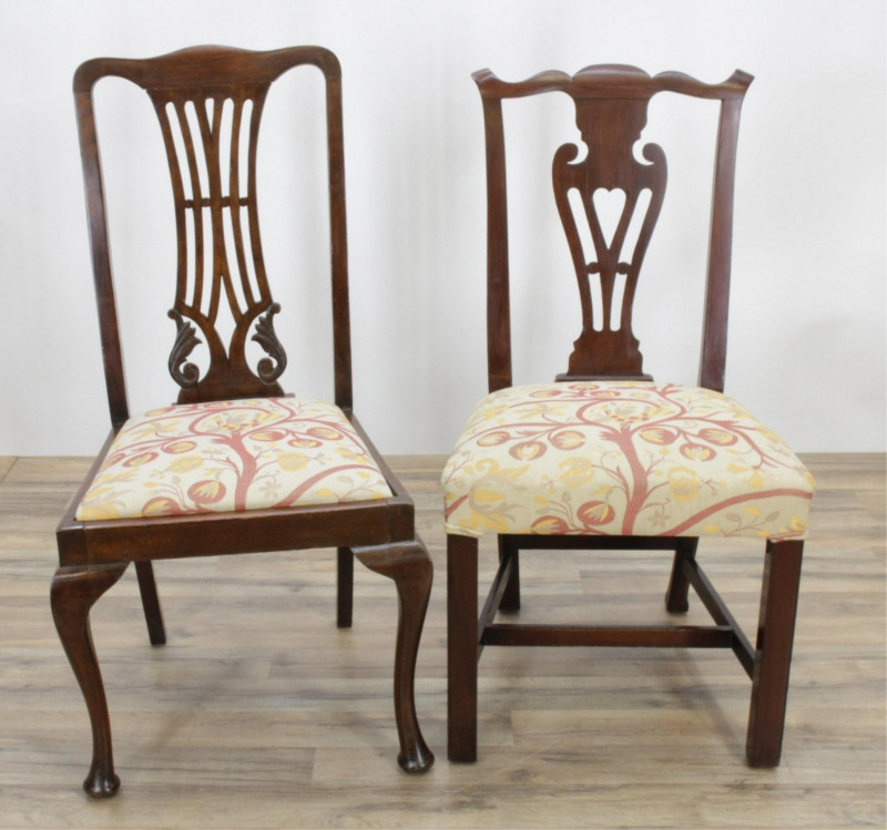 Image 5 of lot 3 Chairs; Chippendale, Georgian Styles