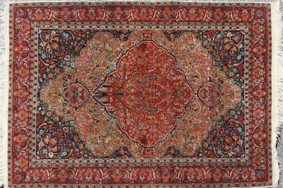 Image for Lot Sarouk Farahan Style Wool Rug 3-9 x 5-8