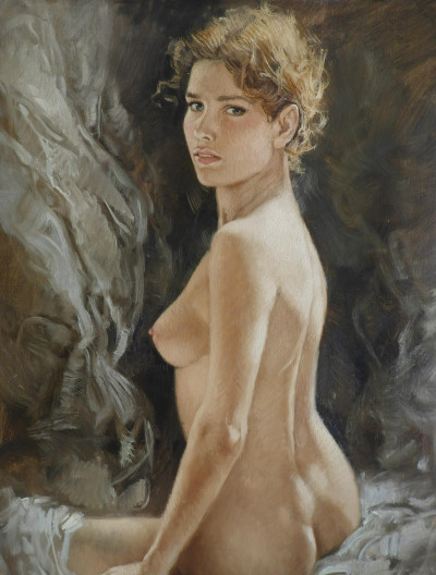 Image for Lot Bruno Di Maio - Seated Nude