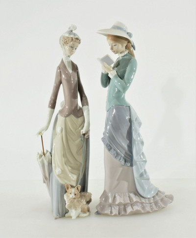 Image 1 of lot 2 Lladro Porcelain Young Ladies
