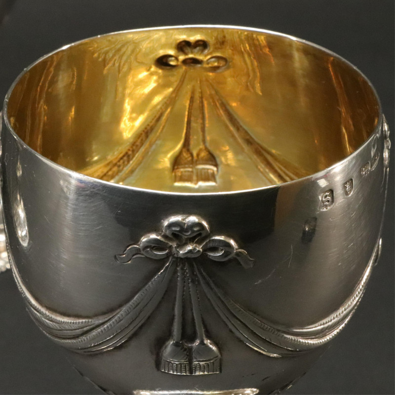Image 3 of lot 4 George III Silver  Gilt Goblets  London 1773