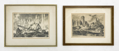 Image for Lot Nat Lowell and Lili Réthi  - 2 Views of New York City
