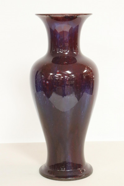 Image for Lot Large Flambé Baluster Vase