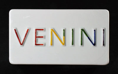 Image for Lot Venni & Co. - Venni Glass Plaque, 1985