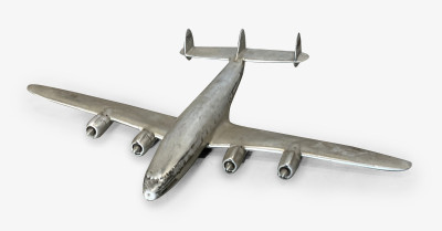 Image for Lot Metal Model of a Pan Am Clipper Airplane