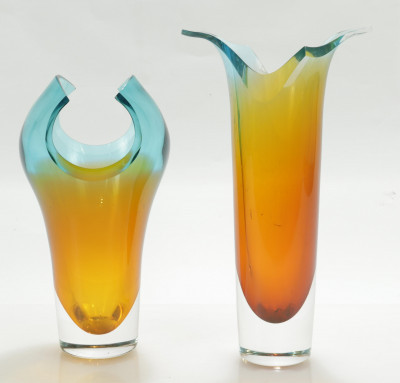 Image for Lot 2 John Nickerson Art Glass Vases
