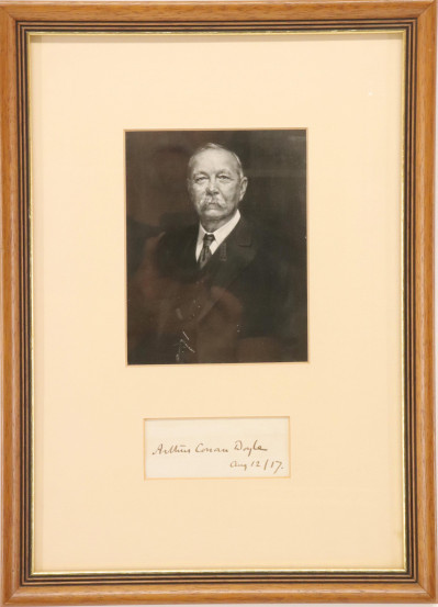 Arthur Conan Doyle, autograph and photo
