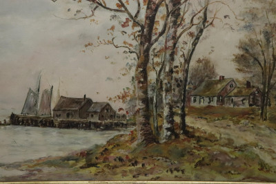 Image for Lot 19th C. American School, Coastal New England, O/C