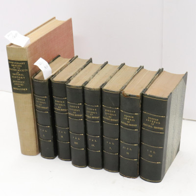 Image for Lot Boston Journal of Nat History 7 vols  1 vol