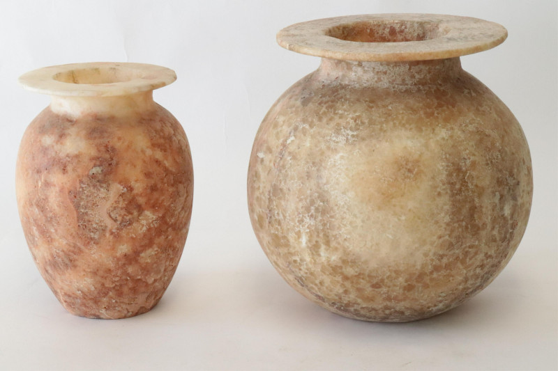 Image 1 of lot 2 Soapstone Vases