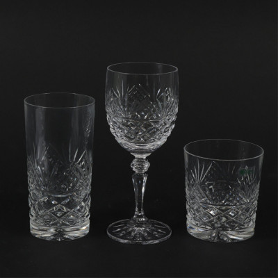 Image for Lot Galway Crystal Glass Barware Set