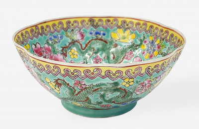 Image for Lot Chinese Enamel Decorated Porcelain Cup