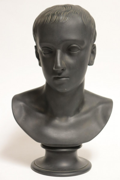 Image for Lot Wedgwood Black Basalt Bust of Horace
