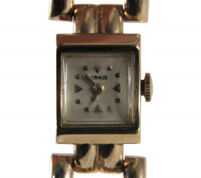 Image 5 of lot 14K Yellow Gold Aernie Bracelet Watch
