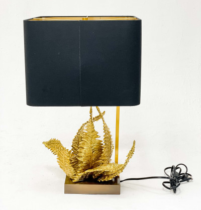 Maison Charles Gilt Metal Fougère Lamp