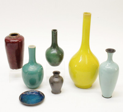 Image for Lot Collection of Chinese Monochromatic Vases