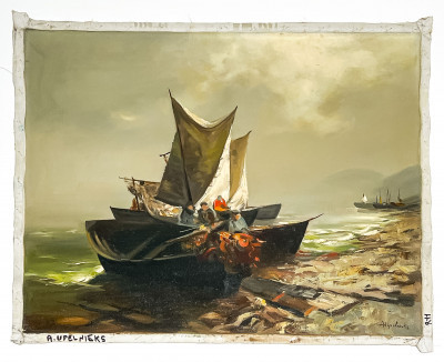 Arthur Upelnieks - Untitled (Beached Boats)