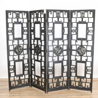 Image for Lot Chinese Carved Wooden Room Screen