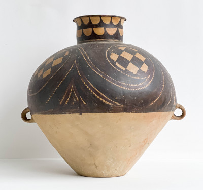 Chinese Neolithic Slip Decorated Ceramic Vessel