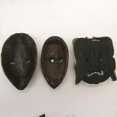 Image 3 of lot 10 African and Asian Tribal Masks