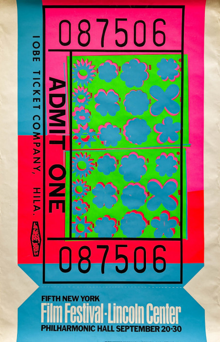 Lot 171: Andy Warhol, "Fifth New York Film Festival Poster" (1967)