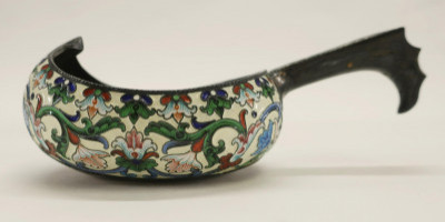 Image for Lot Russian Silver and Enamel Koush