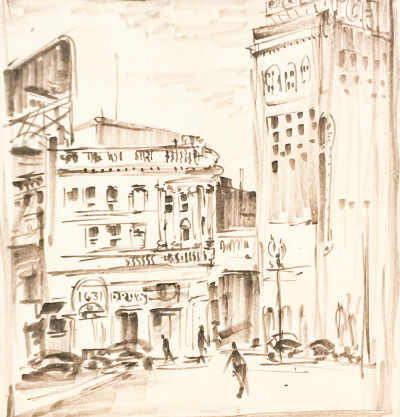Title Harold Gretzner - City Sketch / Artist