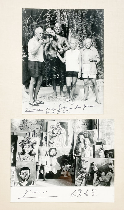 Title Arnold Newman - Pablo Picasso (signed) photographs with Jane and Sam Kootz / Artist