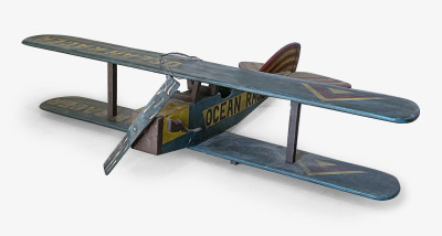 Title Painted Model of an Airplane Ocean Racer / Artist