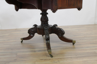 Image 9 of lot 19th C Duncan Phyfe Style Dropleaf Table