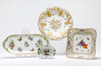 Image for Lot Meissen, Herend, Royal Copenhagen, Assorted Porcelain Tableware