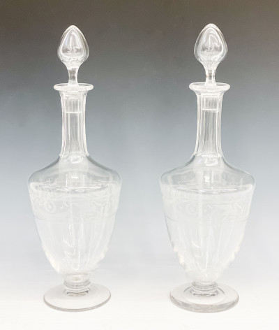 Title Pair of Baccarat Crystal Decanters / Artist