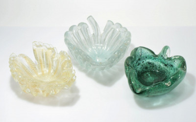 Image for Lot Possibly Barovier, Murano Glass Dishes