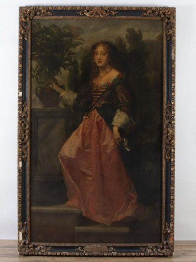 Image 2 of lot 19th C. or Earlier Portrait of a Lady