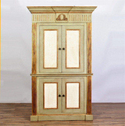 Image for Lot Classical Style Gilt & Painted Cabinet
